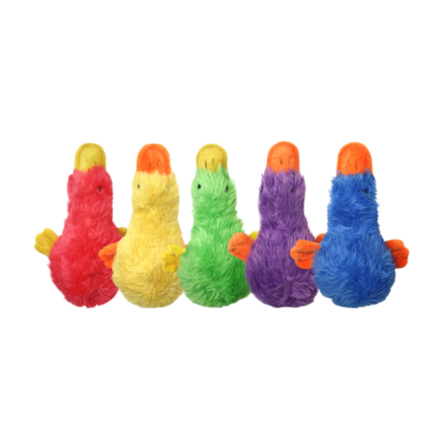 Multipet Plush Duckworth Dog Toy with Squeaker, 13 inches, Assorted Colors