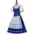 thumbnail image 2 of Women's Princess Dress Blue Sequined Maid Dress, 2 of 7