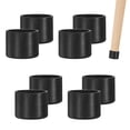 thumbnail image 1 of Uxcell 8 Paquete de Tapas para Patas de Silla 1-3/8 pulgadas Protectores de Piso de Cloruro de Polivinilo Cubierta Redonda Puntas Negras, 1 of 7