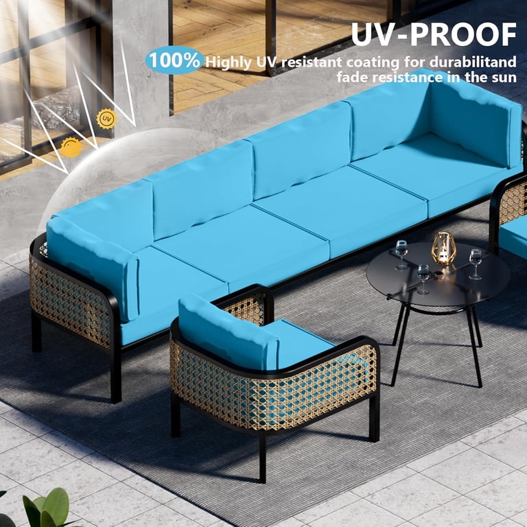 30-Piece Outdoor Sectional Cushion Cover Set - Waterproof Patio Furniture Protection