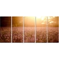 thumbnail image 2 of Brown Tinged Lavender Field Sunset - Floral Canvas Art Print, 2 of 3