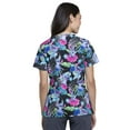 thumbnail image 7 of Tooniforms Scrubs Top For Women V-Neck Print TF614, 7 of 7