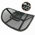 thumbnail image 6 of Black Lumbar Mesh Back Brace Support Office Home Car Seat Chair Ventilate Cool Cushion Pad with Massage | Breathable, Massage Beads for Ultimate Comfort (1 Piece), 6 of 7