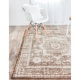 thumbnail image 5 of Unique Loom Imperial Rectangular Distressed Contemporary Area Rugs, Chocolate Brown, 5 of 6