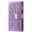 Purple, variant on Dteck Folio Wallet Case For Samsung Galaxy A70e, Luxury Bling Glitter PU Leather Case with Stand / Zipper Purse / 9 Card Slots / Magnetic Closure Cover with Hand Strap, Purple