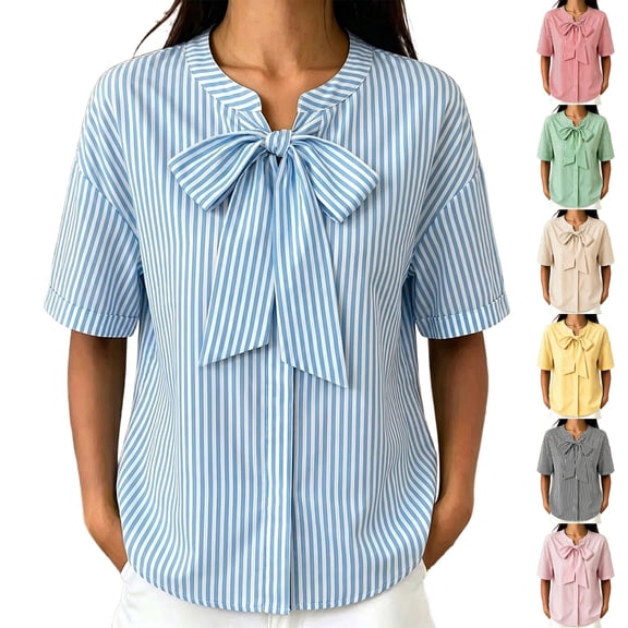 Bixock Women's Maternity Tops Short Sleeve Casual Pregnant Tops Crew Neck Maternity Shirts Soft Breathable Comfortable Maternity Clothings
