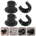 thumbnail image 2 of Shisuyan Shower Rod Holders Black 4Pcs 2.4x2.2in, 2 of 8