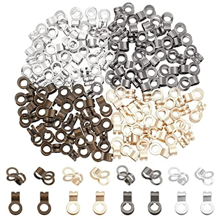120 Pcs Ball Chain Pull Loop Connectors Double Ring Style Link Loop  Connection Chain Connectors Jewelry Clasp Findings for Bracelets Necklace  DIY Art