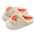 thumbnail image 3 of Vedolay Womens Slippers Fuzzy Cute Indoor House Slippers Gifts Bedroom Shoes White,39, 3 of 5