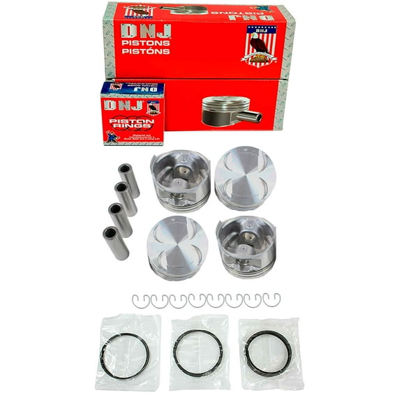 DNJ PRK490 Piston and Ring Kit Fits Cars & Trucks 90-98 Kia Mazda Mercury Escort 1.8L L4 DOHC 16V