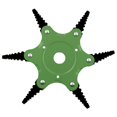thumbnail image 2 of Cuchilla desbrozadora de 6 dientes, cabezal de corte de césped para cortacésped (verde) Tmvgtek Para estrenar, 2 of 7