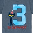 thumbnail image 3 of Pete the Cat -  Happy 3rd Birthday - Toddler And Youth Short Sleeve Graphic T-Shirt, 3 of 6