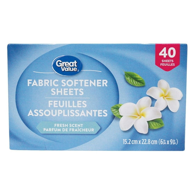 Great Value Fresh Scent Fabric Softener Sheets