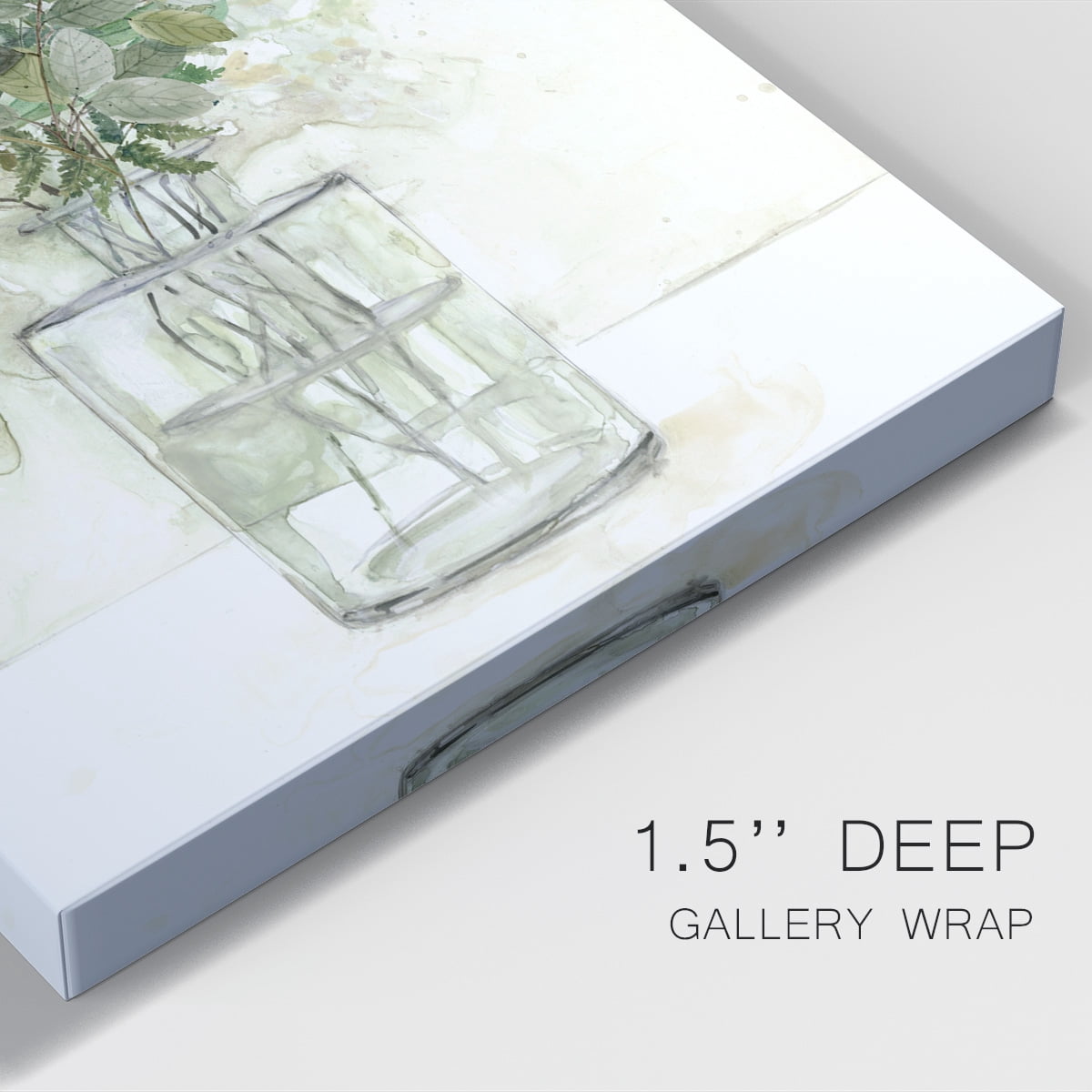 Delicate Greenery I Premium Gallery Wrapped Canvas - Ready to Hang