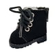 thumbnail image 2 of Zapatos de muñeca a escala 1/6, modelo en miniatura, decoración de juguetes para niños, botas hechas a mano, accesorio para muñecas de 20cm, regalo , negro, 2 of 8