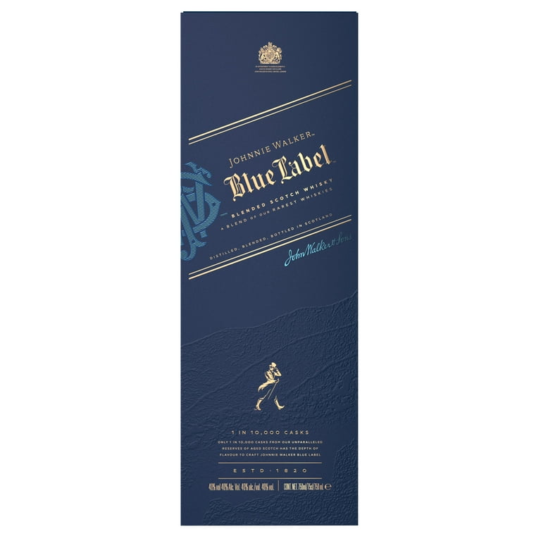 ウイスキー Johnnie Walker Blue Label 750ml 40% Johnnie Walker Blue Label Blended Scotch Whisky 750mL