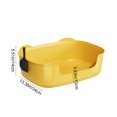 thumbnail image 5 of Large Cat Litter Box with High Sides for Indoor Cats, Low Entry Open Top Cat Litter Pan for Kittens, One Piece Spill Proof Litter Tray, Anti-Splash Pet Litter Box for Cats, 5 of 7
