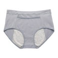 thumbnail image 2 of 3 Pack Womens Menstrual Period Panties Cotton Leak Proof Underwear Postpartum Protective Briefs, 2 of 3