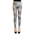 thumbnail image 2 of Wrapables® Women’s Ultra-Soft and Stretchy Printed Leggings for Activewear and Workout, Tribal Silver, 2 of 4