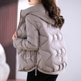 thumbnail image 3 of Parkas pour Femmes, Mode Décontractée Couleur Unie Rembourrée Garde au Chaud Protection contre le Froid Manches Longues, Manches Longues pour Femmes, 3 of 6