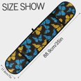 thumbnail image 3 of Dailycode Double Sided Oven Mitt with Loop Heat Resistant Kitchen Long Potholders 7" x 35" Blue Yellow Butterflies, 3 of 6