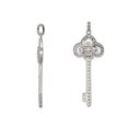 thumbnail image 3 of Key Pendant Necklace in Sterling Silver with Synthetic Cubic Zirconia (CZ), 3 of 4
