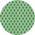 thumbnail image 1 of Ahgly Tapis Rond Lavable en Machine Intérieur Transitionnel Vert Pâle, 4 Pieds Rond, 1 of 7