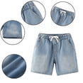 thumbnail image 3 of MXIEZI Baby Boy's Denim Shorts Kids Jeans Shorts 1-8 Years Old Toddler Summer Elastic Waist Casual Five Pants, 3 of 9