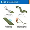 thumbnail image 4 of Long Dog Leash with Recall Clickers for Small, Medium and Large Dogs or Cats Training, Walking, Camping (15 Feet, DarkGreen), 4 of 7