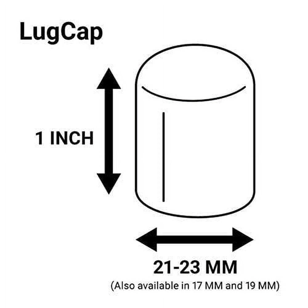 ColorLugs Vinyl Lug Nut Cover | Wheel Lug Nut Cap | Fits 21-23 mm | Includes Deluxe Extractor | Blue (Pack of 25)