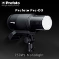 thumbnail image 3 of Profoto Pro-D3 750W Industrial-Grade Monolight Bundle with Profoto Softbox 3-Feet Octa (Silver) and Profoto Connect Pro Wireless Transmitter for Sony Camera (3 Items), 3 of 7