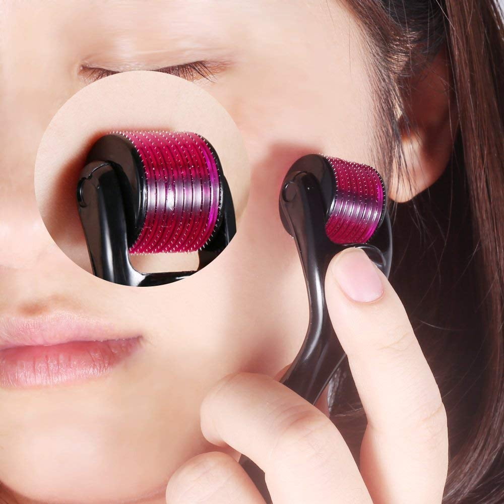 Peroptimist 3Pcs Different Siz Derma Roller Micro Needles Set, Titanium