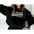 thumbnail image 4 of Let's Go Ghouls, Hallween Sweatshirt, Halloween Sweatshirt, Funny Halloween Shirt, Skeleton Shirt, Fall Shirt, Cute Womens Fall T-shirt, 4 of 8