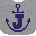 thumbnail image 4 of Inktastic Monogram J Nautical Anchor Boys or Girls Baby Bib, 4 of 4