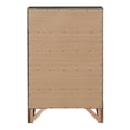 thumbnail image 5 of Maklaine Contemporary Engineered Wood 5 Drawer Chest in Gray, 5 of 5