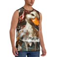 thumbnail image 2 of Pofeuu Cartoon Scottish Duck Print Men's Muscle T-Shirt, Sleeveless, Muscle Tank, Classic Muscle Tee Top For Men Casual Sleeveless Muscle T-Shirt Trendy Clothes-Medium, 2 of 7