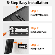 MountLiving Fixed TV Wall Mount for 14-42" TVs,Max 200x200mm VESA,Holds up to 66lbs,8" Wood Stud — $8.99 (47% off)