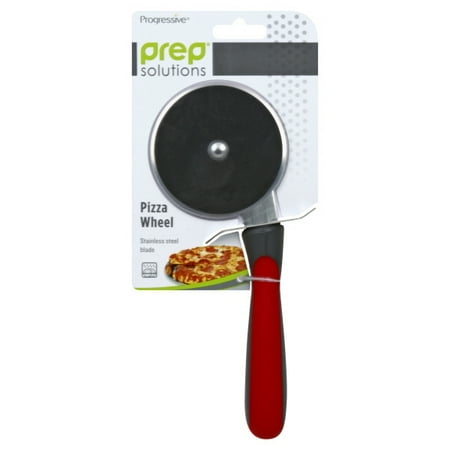 Wood Handle Pizza Cutter - Prep Solutions Red Pizza Wheel
