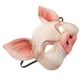 thumbnail image 4 of BRIGHTFUFU Half Face Animal Mask Máscara de cerdo para Fiesta Festival Halloween Masquerade Fancy Ball Cosplay (Rosa), 4 of 8