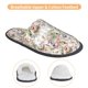 thumbnail image 3 of Fotbe Floral Pantuflas Peludas para Mujer con Estampado, Zapatillas de Peluche, Zapatos de Invierno para Casa, Uso Interior y Exterior-Medium, 3 of 8