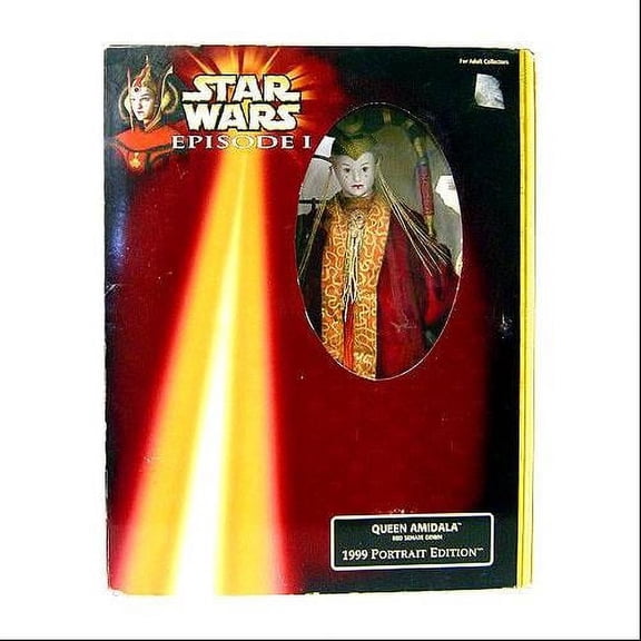 1999 Star Wars Episode 1 Queen Amidala Red Senate Gown Doll Portrait Edition