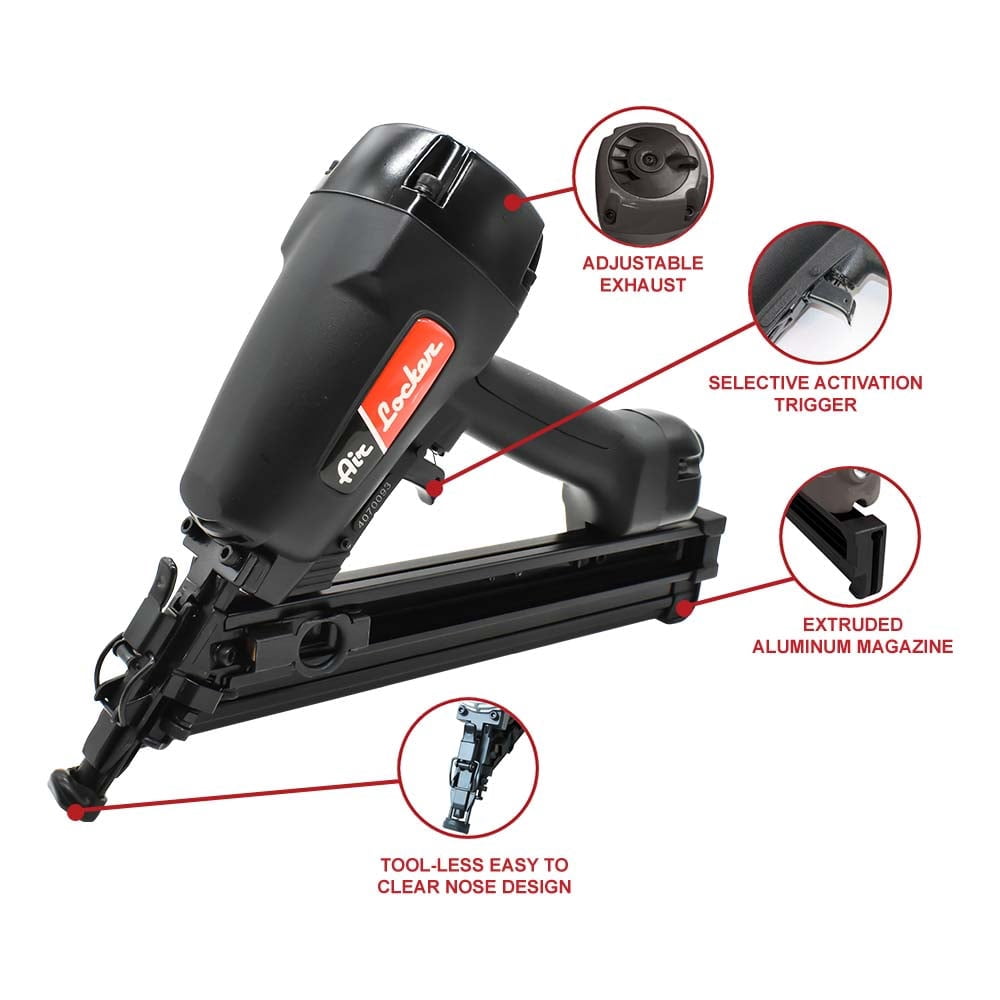 AIR LOCKER NT65A2 15 Gauge Finish Nailer Angle 1-1/4 Inch to 2-1/2 Inch Degrees