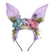 thumbnail image 4 of Diadema con orejas de conejo de Pascua, decoración, aro para el pelo para Cosplay, para carnaval y cumpleaños Púrpura, 4 of 10
