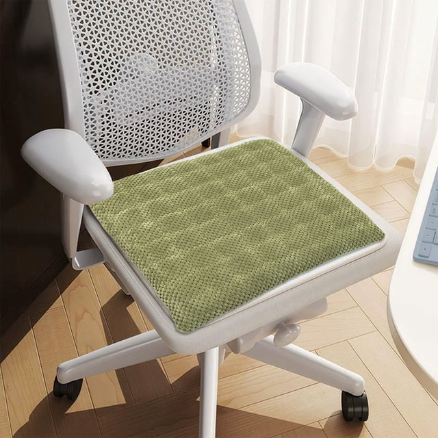 Cojín de pana para silla de comedor | Cojín cuadrado antideslizante de 39 cm | Desmontable y lavable a máquina | Cojín para silla de hogar, cocina, oficina, restaurante
