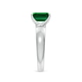 thumbnail image 3 of ANGARA Lab Grown 1.5 Ct Prong-Set Emerald-Cut Emerald Solitaire Engagement Ring for Women in 14K White Gold (Size-8x6mm) | May Birthstone, Anniversary, Jewelry Gift for Women | Lab-Grown Emerald Ring, 3 of 8