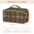 thumbnail image 4 of FORMRS Makeup Bag Travel Cosmetic Organizer for Women Fold Flat Zipper Pouch with Handle, Classic Floral, 4 of 8