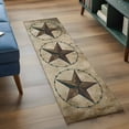 thumbnail image 3 of 2'x6' Rug Runners for Hallways Kitchen, Vintage Farmhouse Non Slip Entryway Beside Floor Carpet Runner, Rustic Western Texas Star Shabby Art Laundry Room Bedroom Throw Rugs Mat for Family Pet, 3 of 8