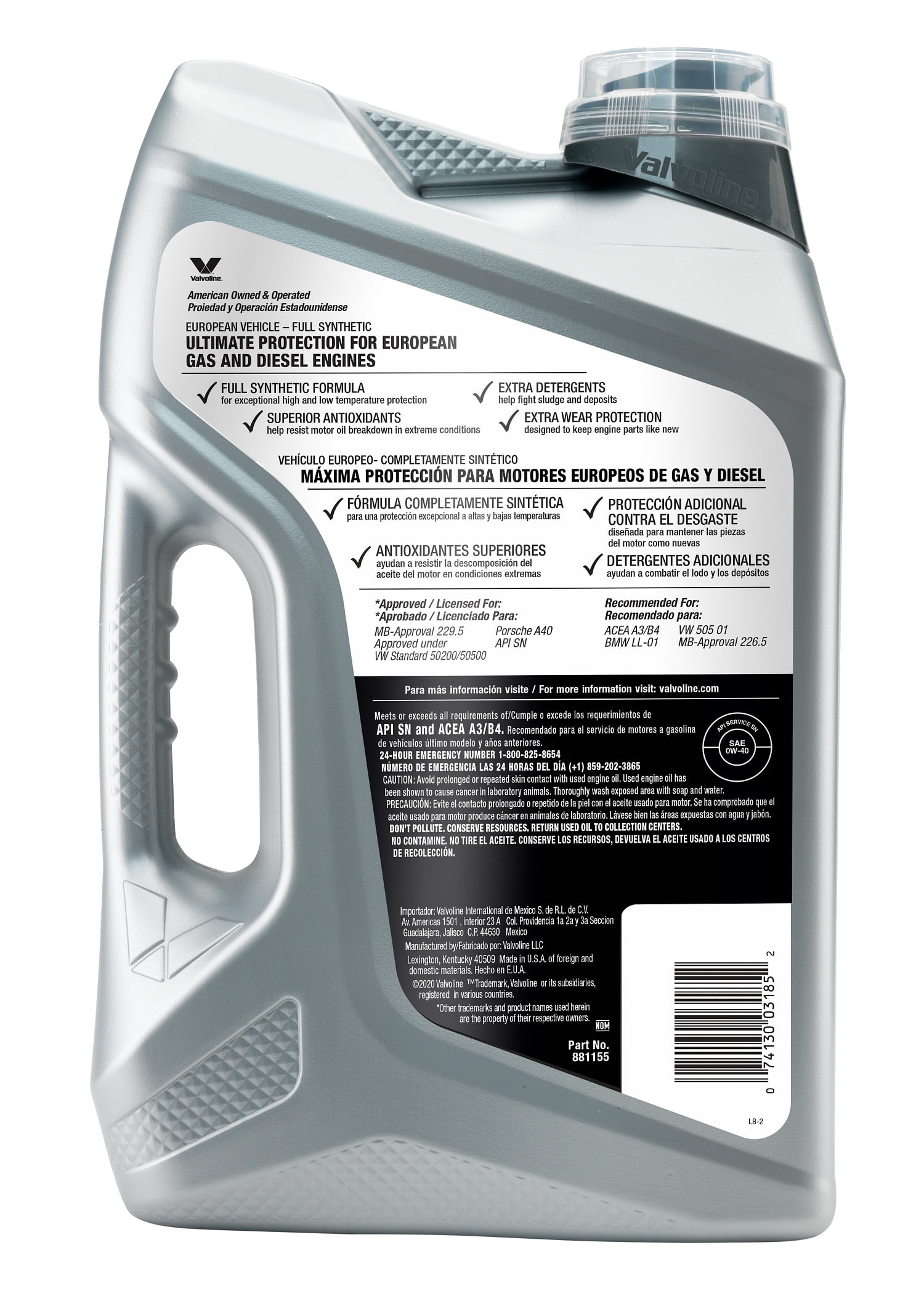 Valvoline European Vehicle Full Synthetic Sae 0w 40 Motor Oil 5 Qt Walmart Com Walmart Com Valvoline European Vehicle Full Synthetic Sae 0w 40 Motor Oil 5 Qt Walmart Com Walmart Com