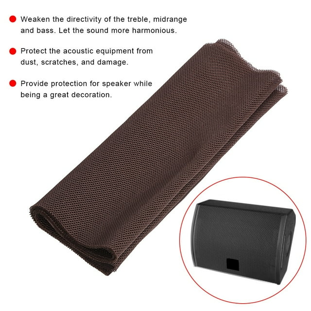 Speaker Mesh Cloth, Dustproof Speaker Cover, Easy Clean Protector Stereo Audio Grill Cloth Lightweight Storage Bags For Stage Speakers Large Speakers,