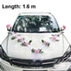 thumbnail image 1 of Conjunto de lazos de cinta con placa de flores para coche de boda con manija de puerta de oso de peluche Sincero  Hogar, 1 of 2